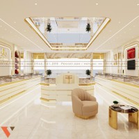 Thiết kế tiệm vàng 140m2 tại Bắc Giang  